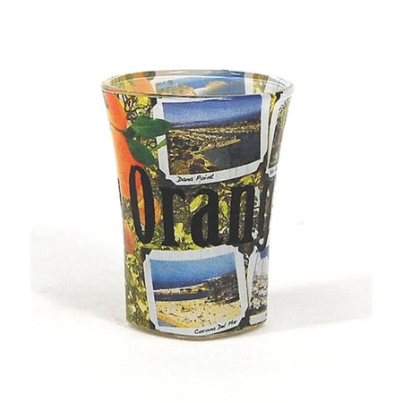 THE FINISHING TOUCH Orange County Full Color  Etched  Shot Glass FI949628